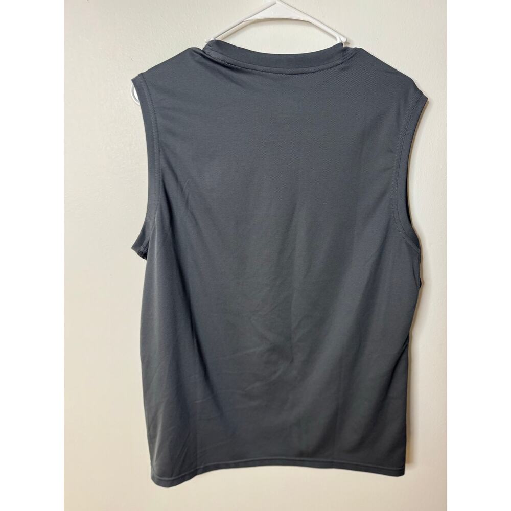 Nike Dri-Fit Sleeveless Athletic Top Gray Workout Shirt Large - Picture 2 of 5
